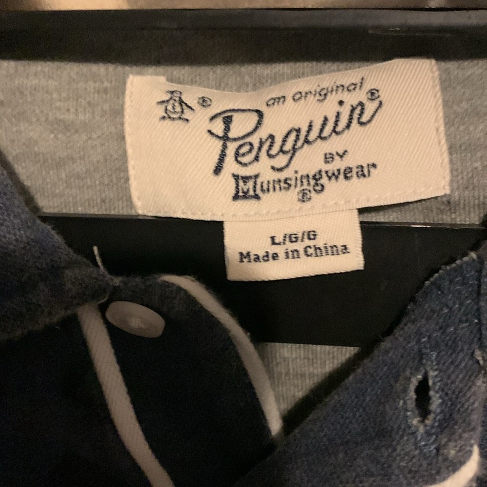 Penguin Retro Patterned Polo With Contrasting Tri… - image 4